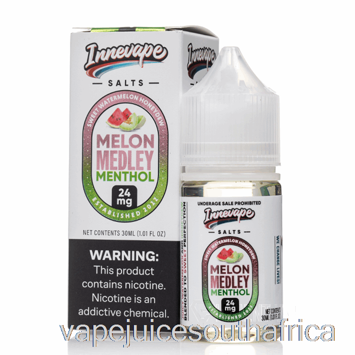 Vape Pods Melon Medley Menthol Salts - Innevape E-Liquids - 30Ml 24Mg